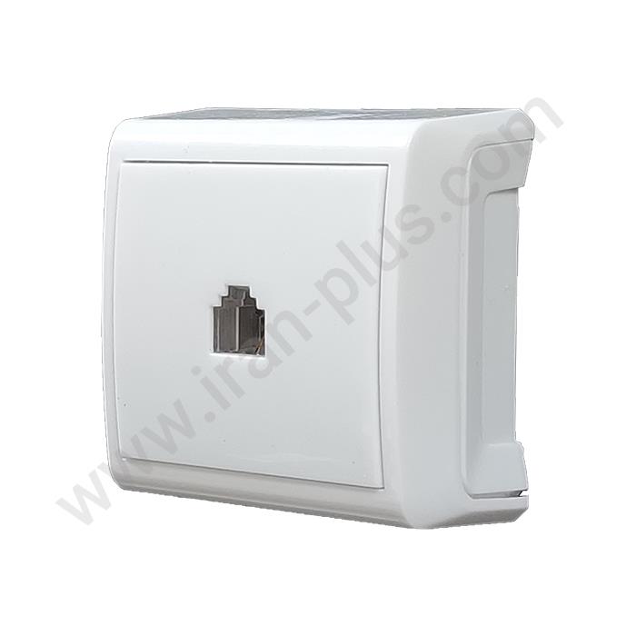 تلفن تک سوکت (2خط) مدل الیزه روکار